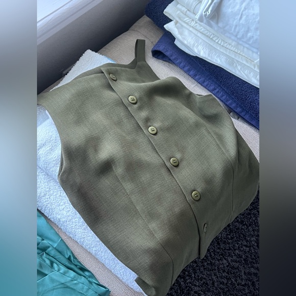 || SOUTH OF FRANCE BOUTIQUE || STRUCTURED BUTTONED TANK || RETRO || - Picture 3 of 5